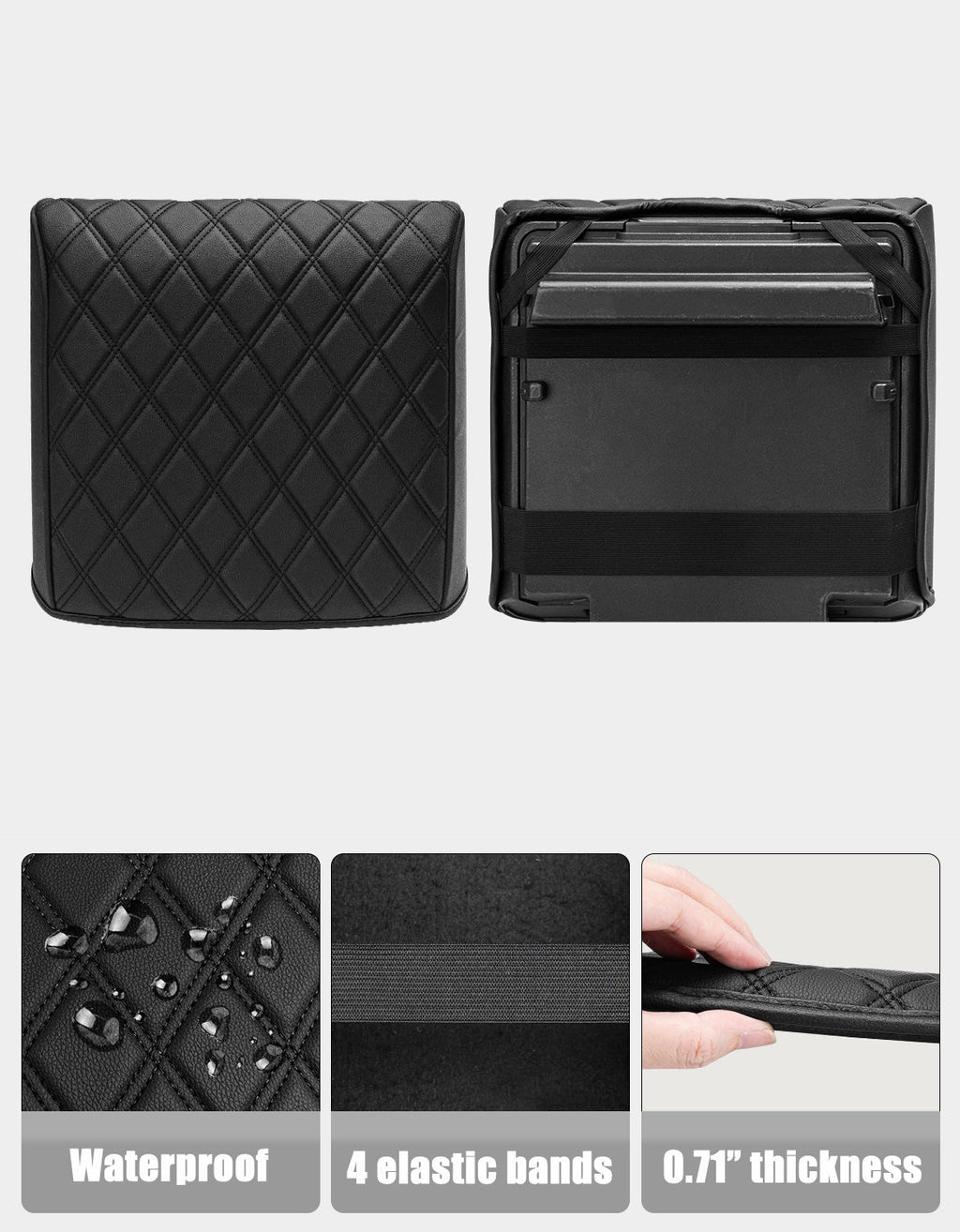 Center Console Armrest Cover Pad for Bucket Seat 2021-2026 Ford F-150