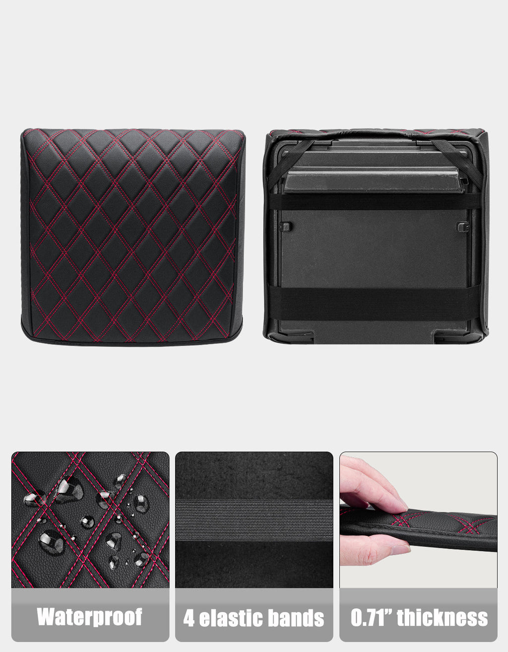 Center Console Armrest Cover Pad for Bucket Seat 2021-2026 Ford F-150
