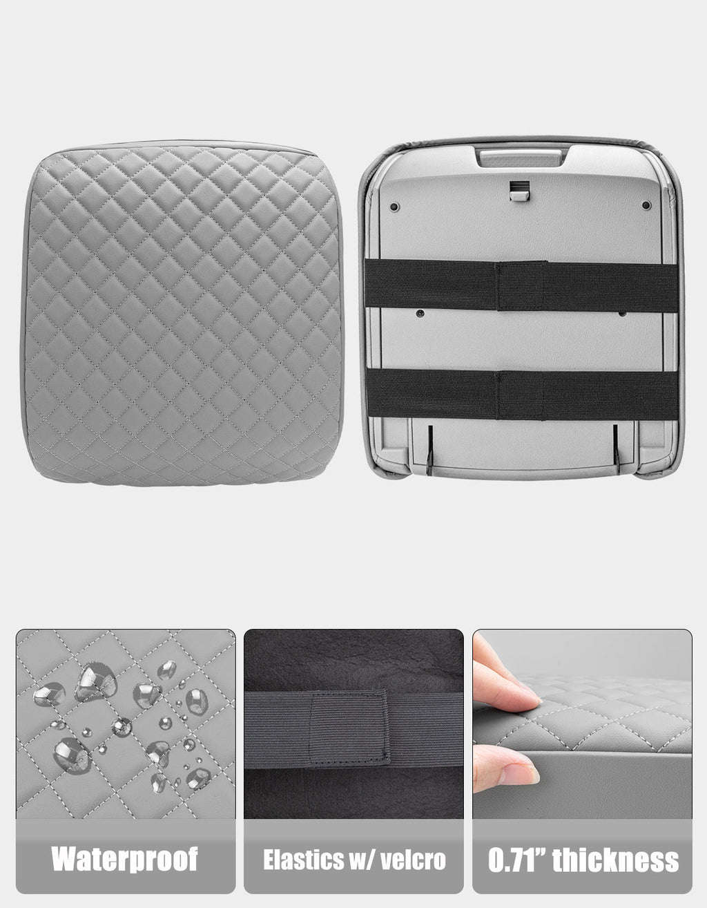 Center Console Armrest Cover Pad Protector for Infiniti QX56 2011-2017, Infiniti QX80 2011-2017