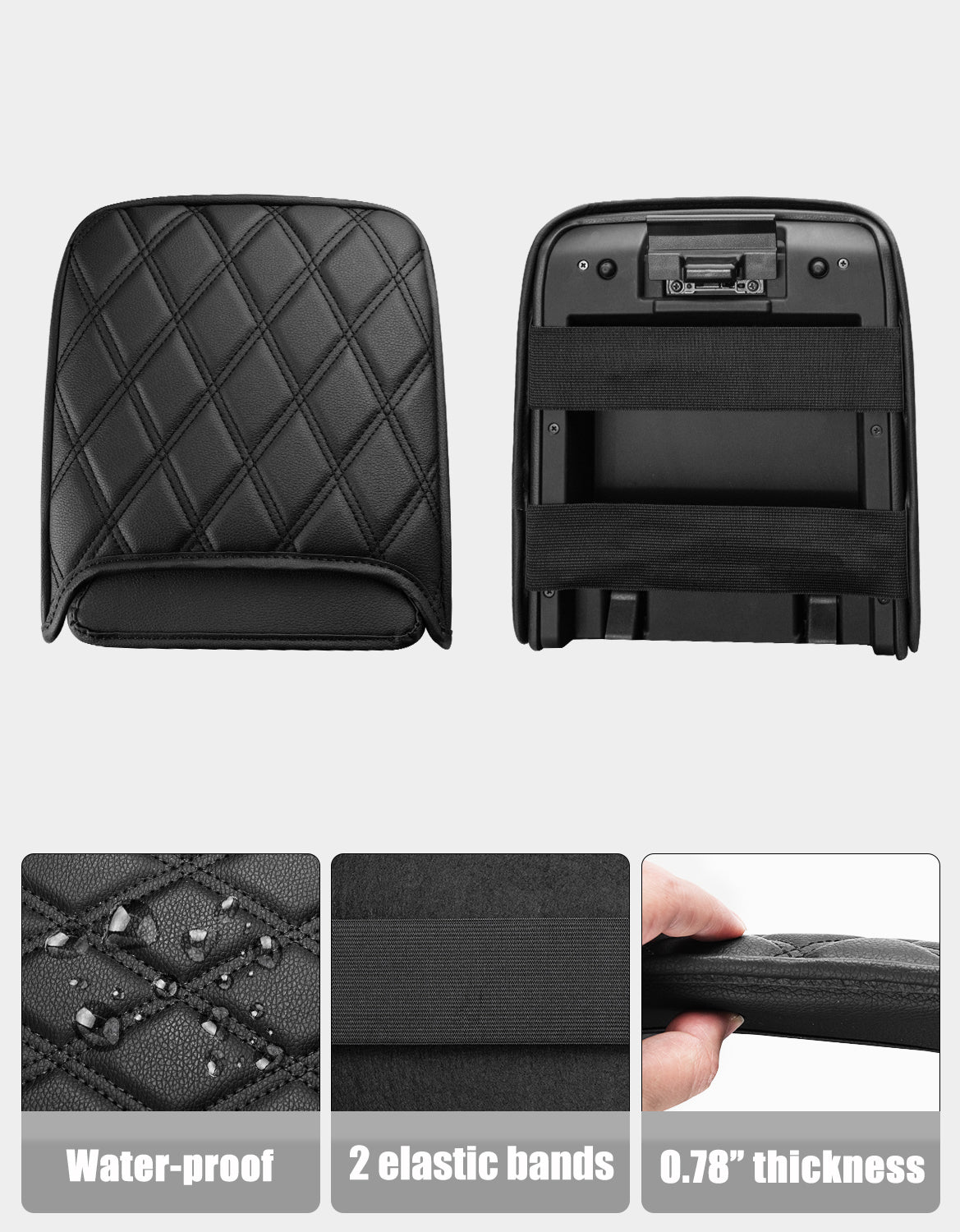 Center Console Armrest Cover Protector for Toyota Tacoma 2024-2026
