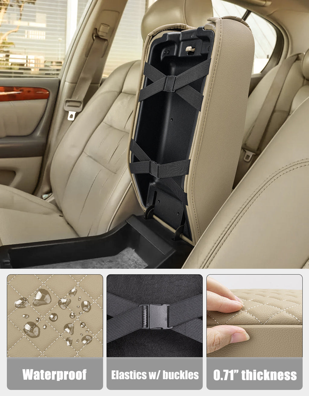 Center Console Armrest Cover Pad for 1998-2005 Lexus GS300 GS400 GS430