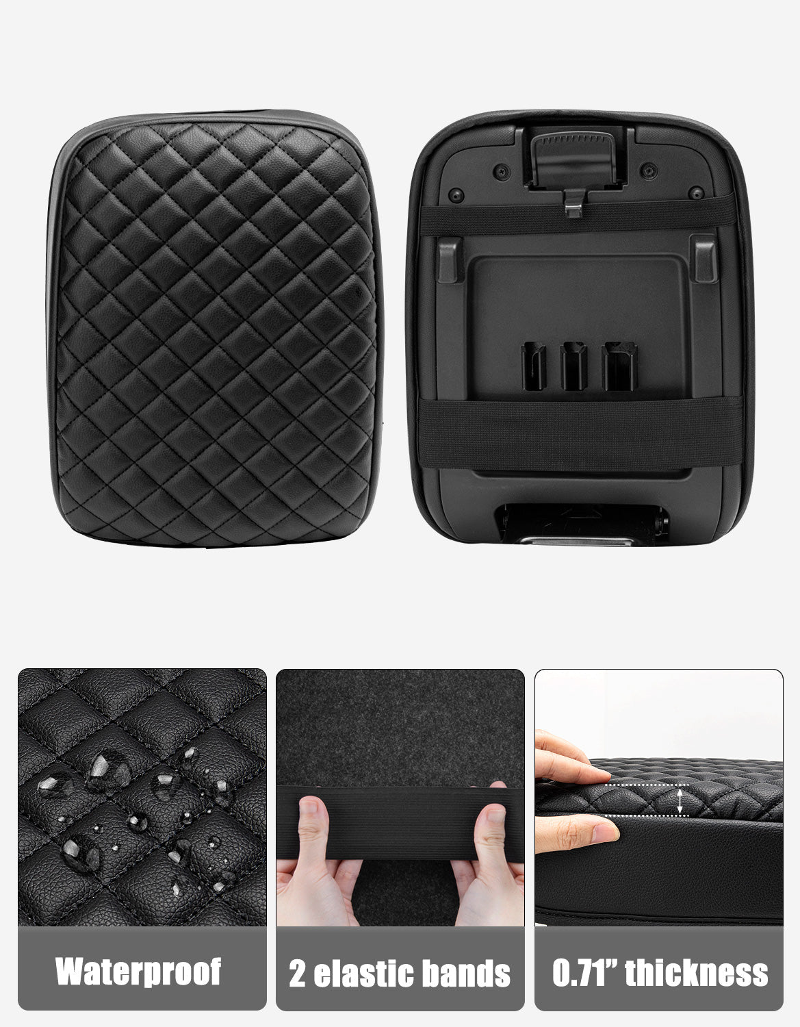 Center Console Armrest Cover Pad for Nissan Frontier 2022-2025
