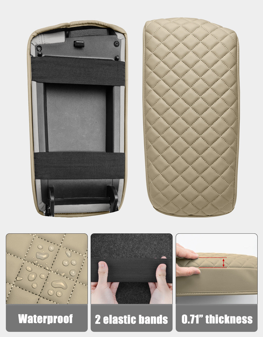 Center Console Armrest Cover for Hyundai Sonata 2015-2019