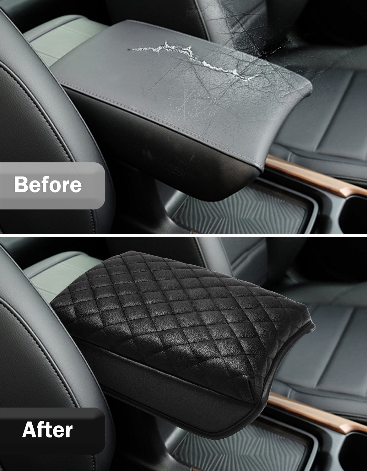 Center Console Armrest Cover Cushion Pad Protector for Honda CRV 2017-2022