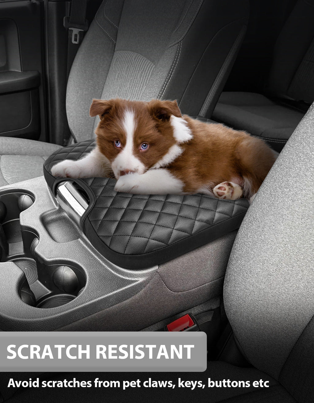 Center Console Armrest Cover Pad for Jump Seat 2013-2018 Dodge Ram 1500,2013-2025 Dodge Ram 2500/3500/1500Classic