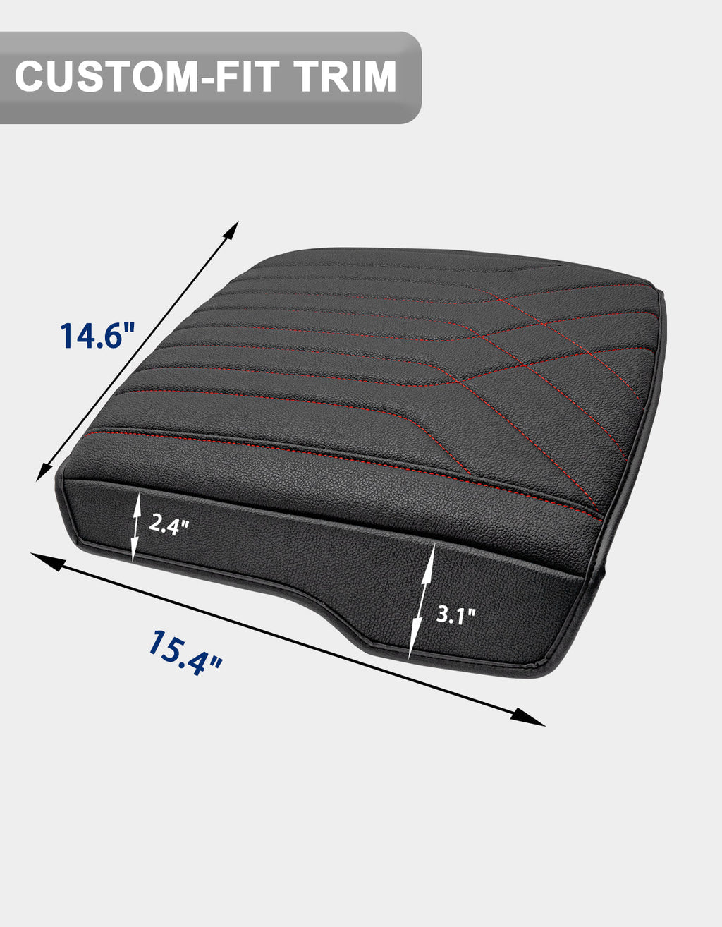 Center Console Armrest Cover for Bucket Seat 2019-2026 Dodge Ram 1500 2500 3500