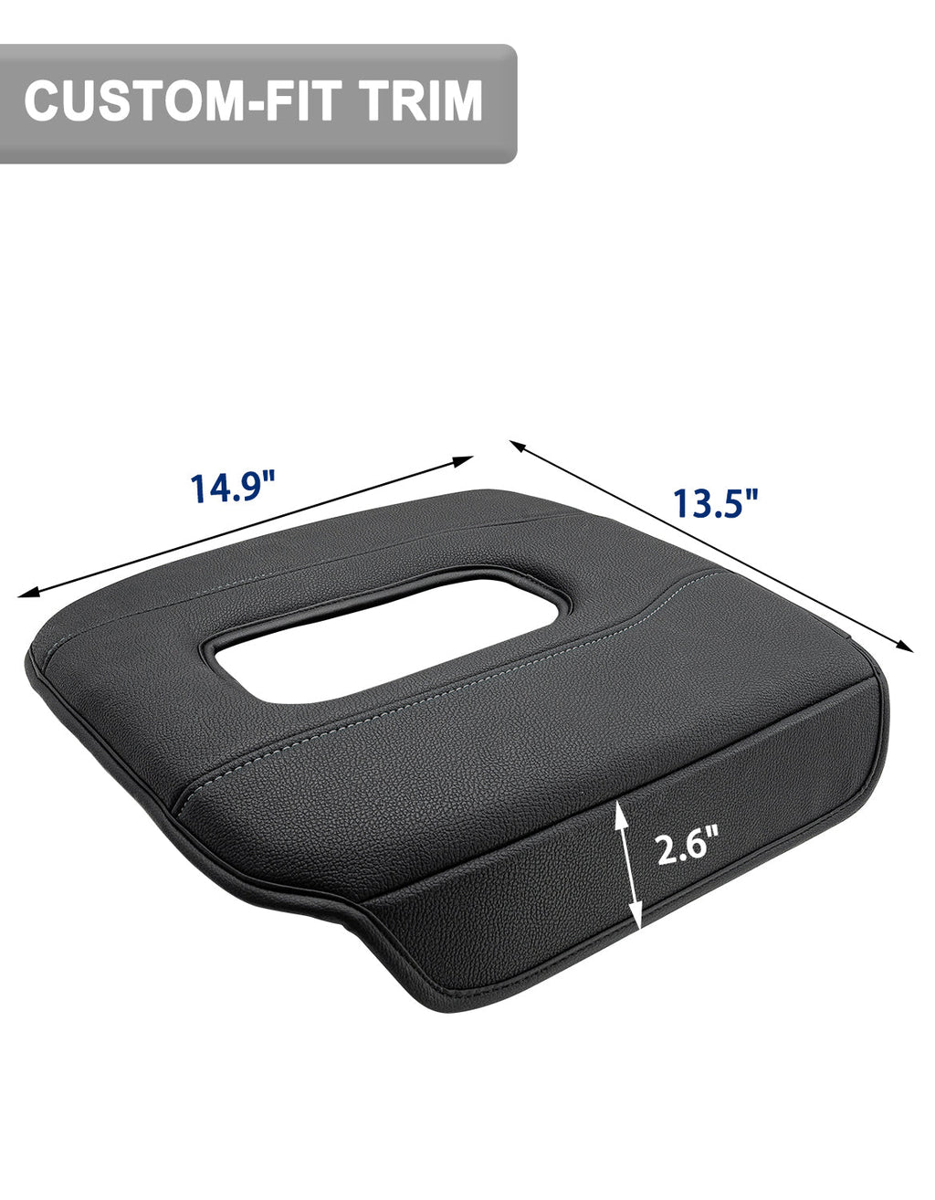 Thick Version Center Console Cushion Cover for Bucket Seat 2019-2026 GMC Sierra 1500 2500 3500,2019-2026 Chevy Silverado 1500 2500 3500, 2021-2026 Tahoe/Suburban/Yukon
