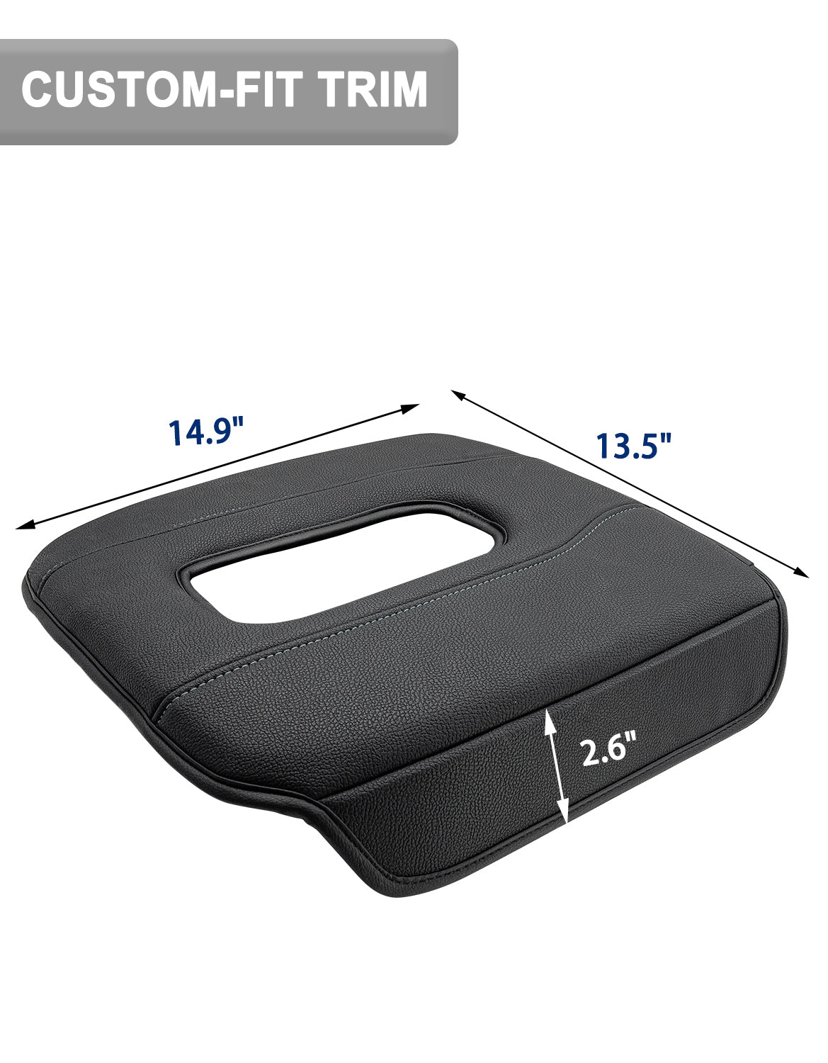 Thick Version Center Console Cushion Cover for Bucket Seat 2019-2026 GMC Sierra 1500 2500 3500,2019-2026 Chevy Silverado 1500 2500 3500, 2021-2026 Tahoe/Suburban/Yukon