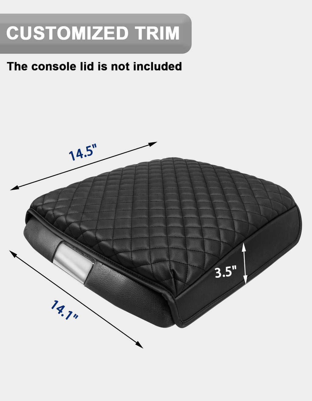 Center Console Armrest Cover Protector for Bucket Seat 2009-2018 Dodge RAM 1500 2500 3500