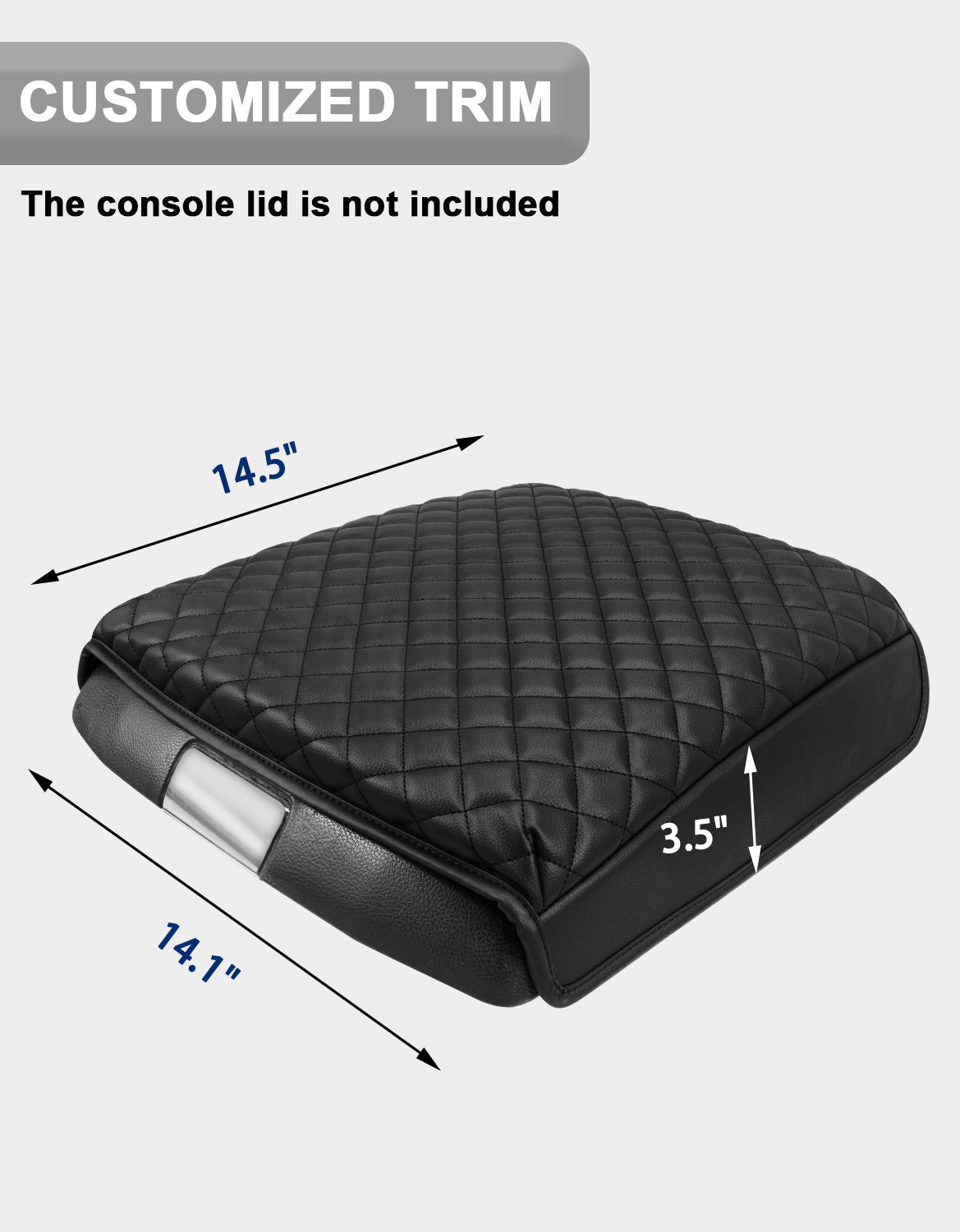 Center Console Armrest Cover Protector for Bucket Seat 2009-2018 Dodge RAM 1500 2500 3500