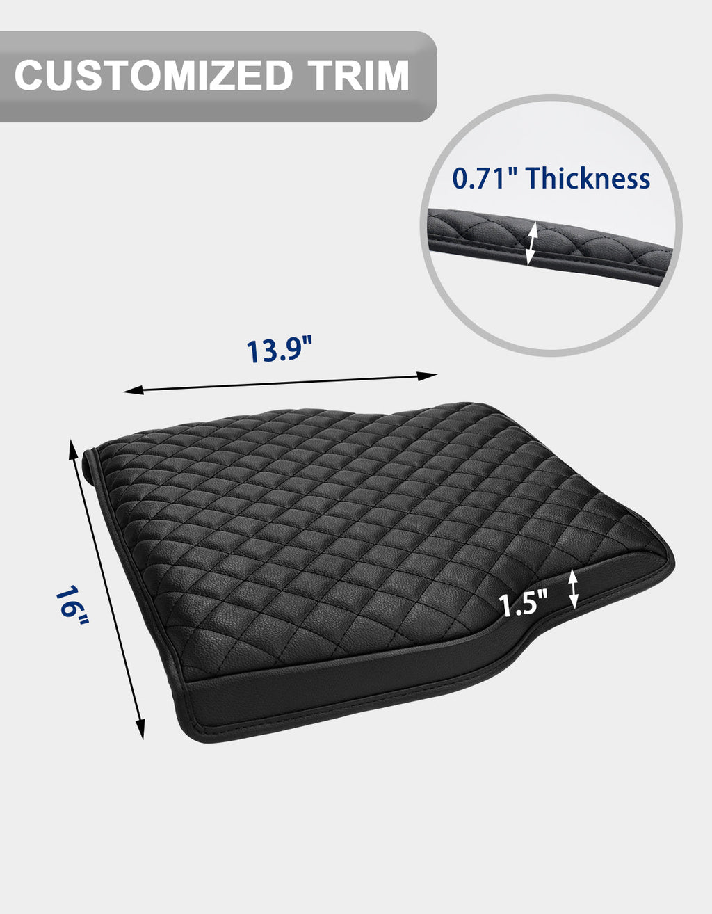 Center Console Armrest Cover for Jump Seat 2019-2025 Dodge Ram 1500 New Model