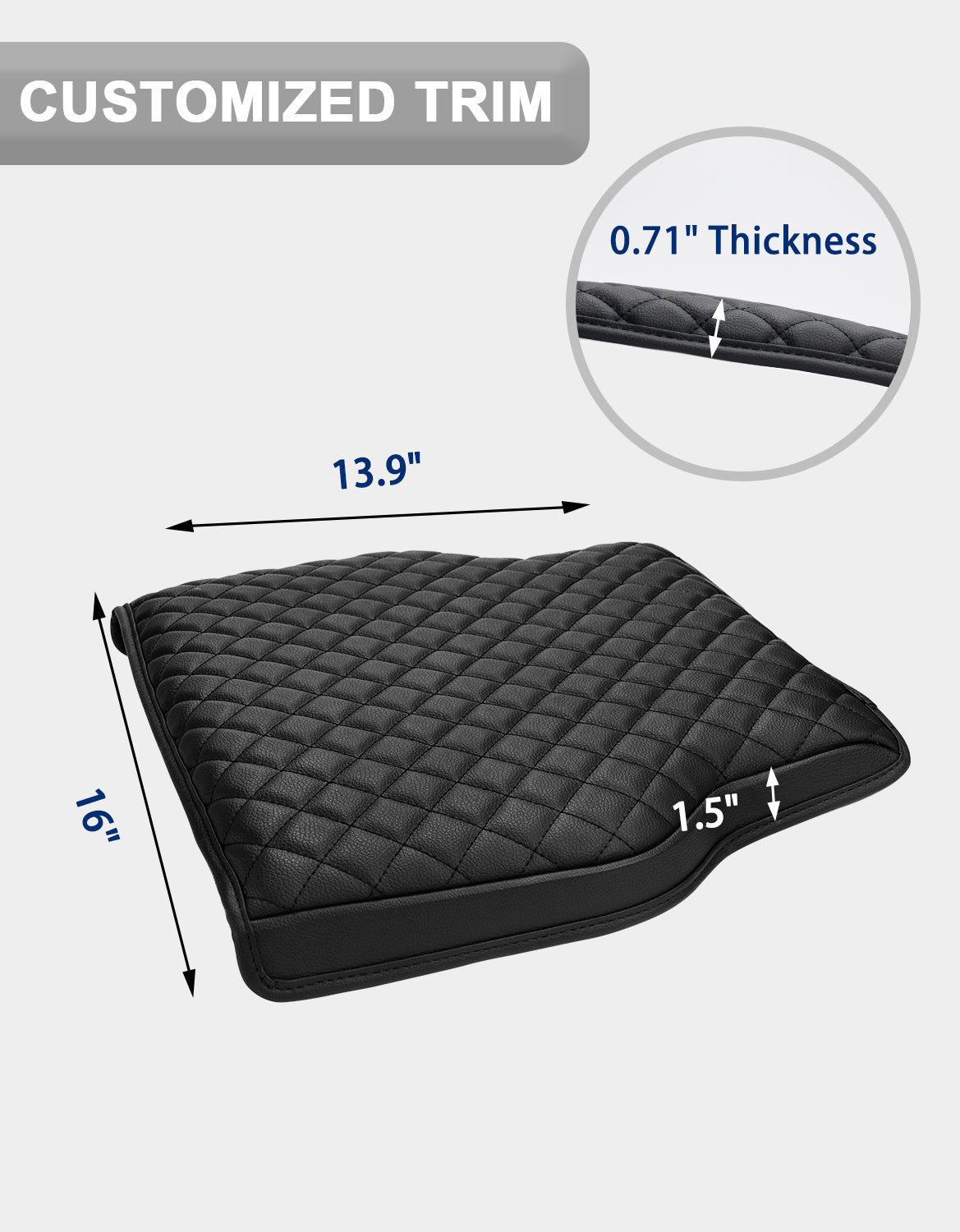 Center Console Armrest Cover for Jump Seat 2019-2025 Dodge Ram 1500 New Model