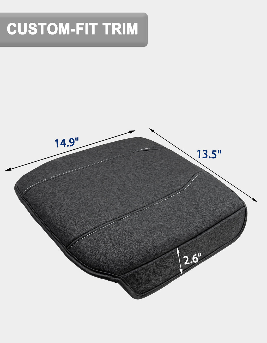 Thick Version Center Console Cushion Cover for  Bucket Seat 2019-2026 GMC Sierra 1500 2500 3500,2019-2026 Chevy Silverado 1500 2500 3500, 2021-2026 Tahoe/Suburban/Yukon