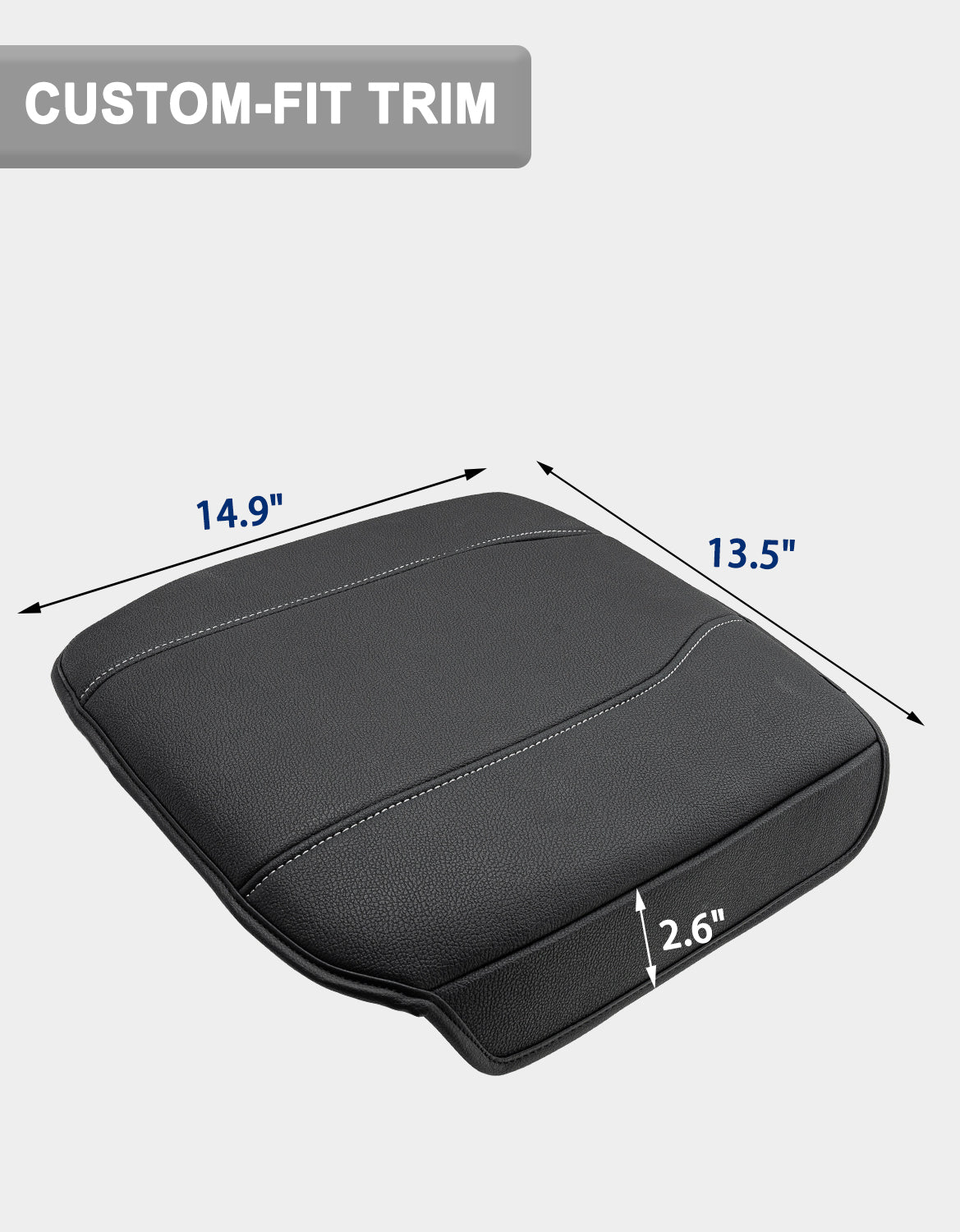 Thick Version Center Console Cushion Cover for  Bucket Seat 2019-2026 GMC Sierra 1500 2500 3500,2019-2026 Chevy Silverado 1500 2500 3500, 2021-2026 Tahoe/Suburban/Yukon