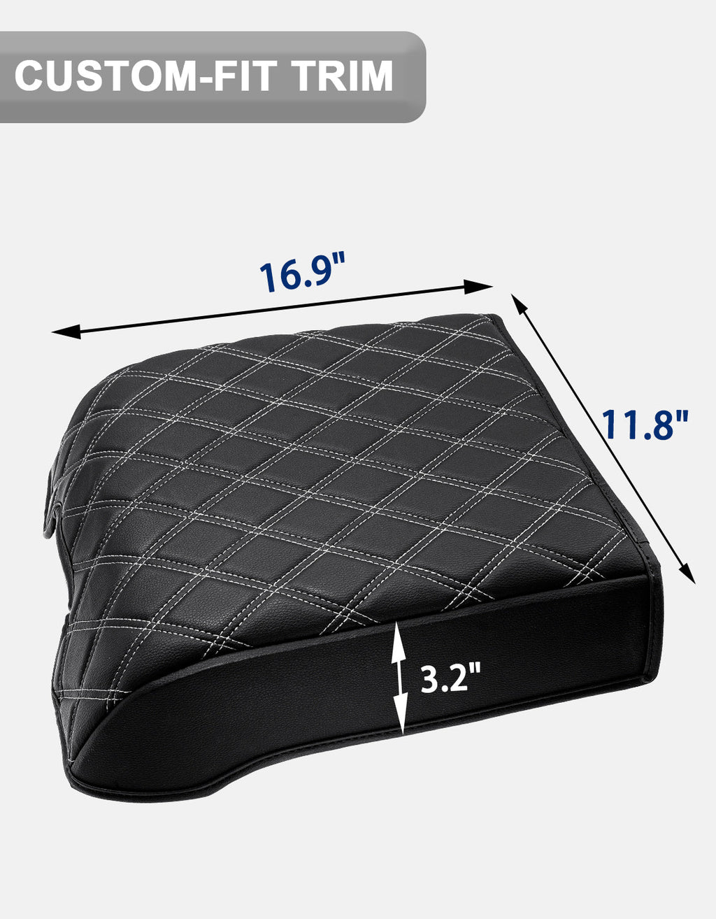 Center Console Armrest Cover Pad for Bucket Seat 2015-2020 Ford F150, 2017-2022 F250 F350 F450 F550 Super Duty, 2018-2024 Ford Expedition
