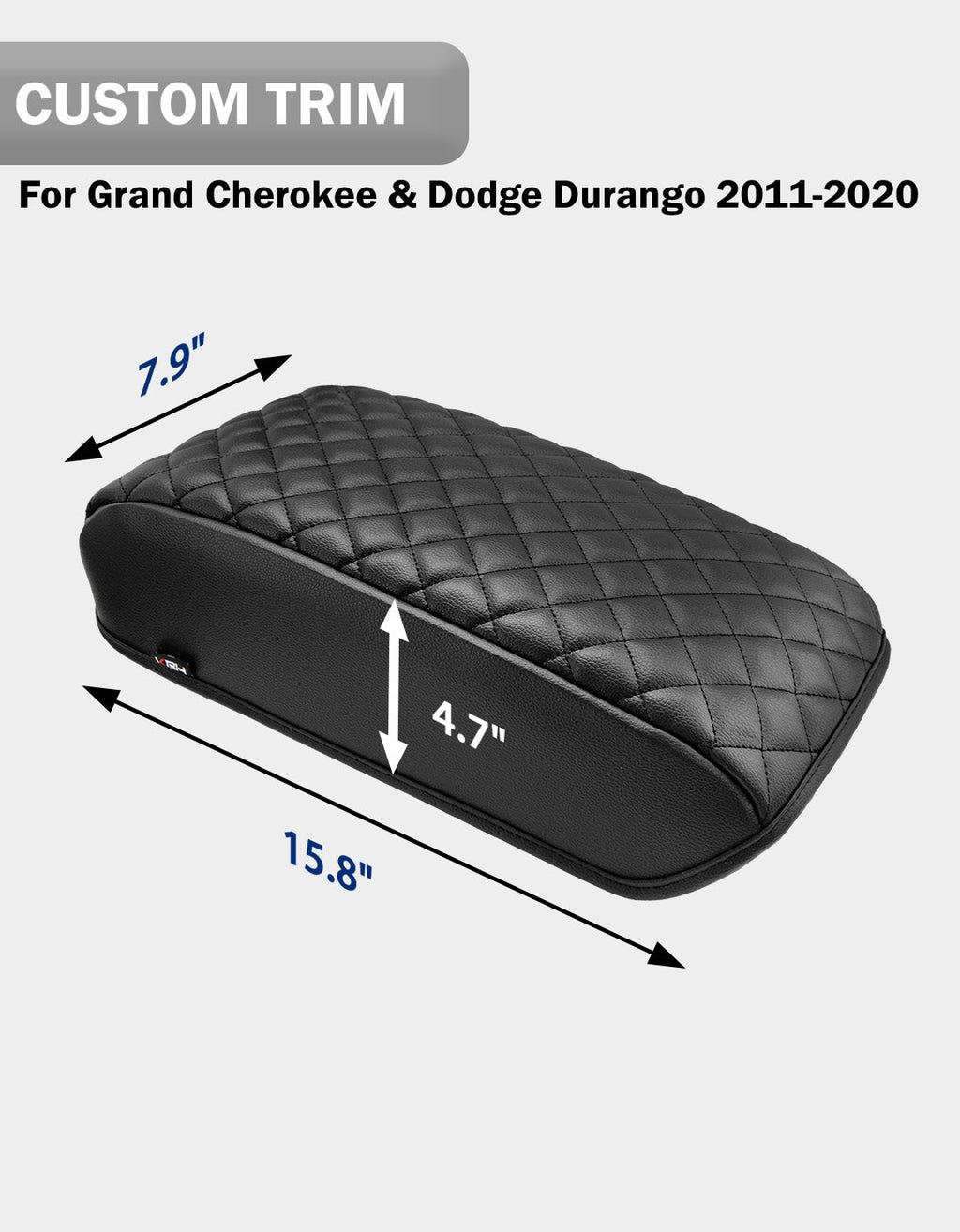 Center Console Armrest Cover Cushion Pad Protector for 2011-2020 Dodge Durango,2011-2020 Jeep Grand Cherokee