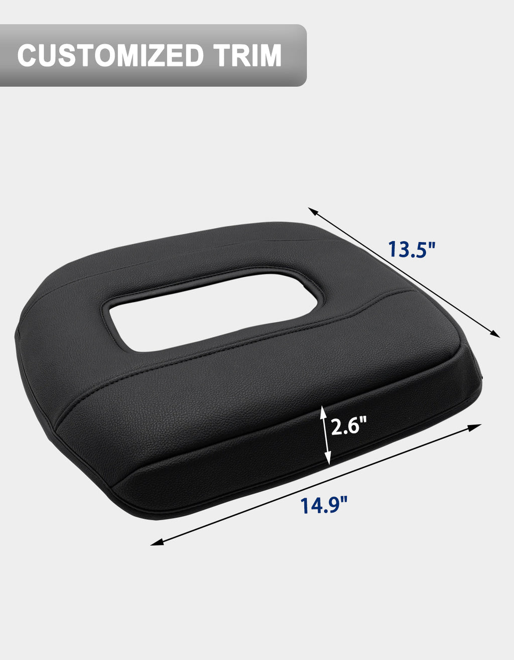 Center Console Armrest Cover Pad for Jump Seat 2019-2026 GMC Sierra 1500 2500 3500,2019-2026 Chevy Silverado 1500 2500 3500