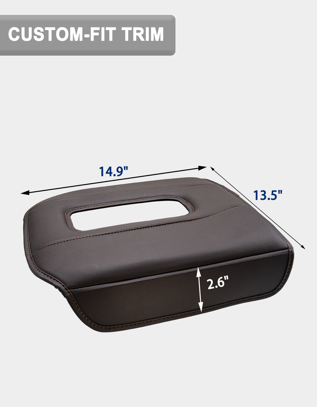 Thick Version Center Console Cushion Cover for Bucket Seat 2019-2026 GMC Sierra 1500 2500 3500,2019-2026 Chevy Silverado 1500 2500 3500, 2021-2026 Tahoe/Suburban/Yukon