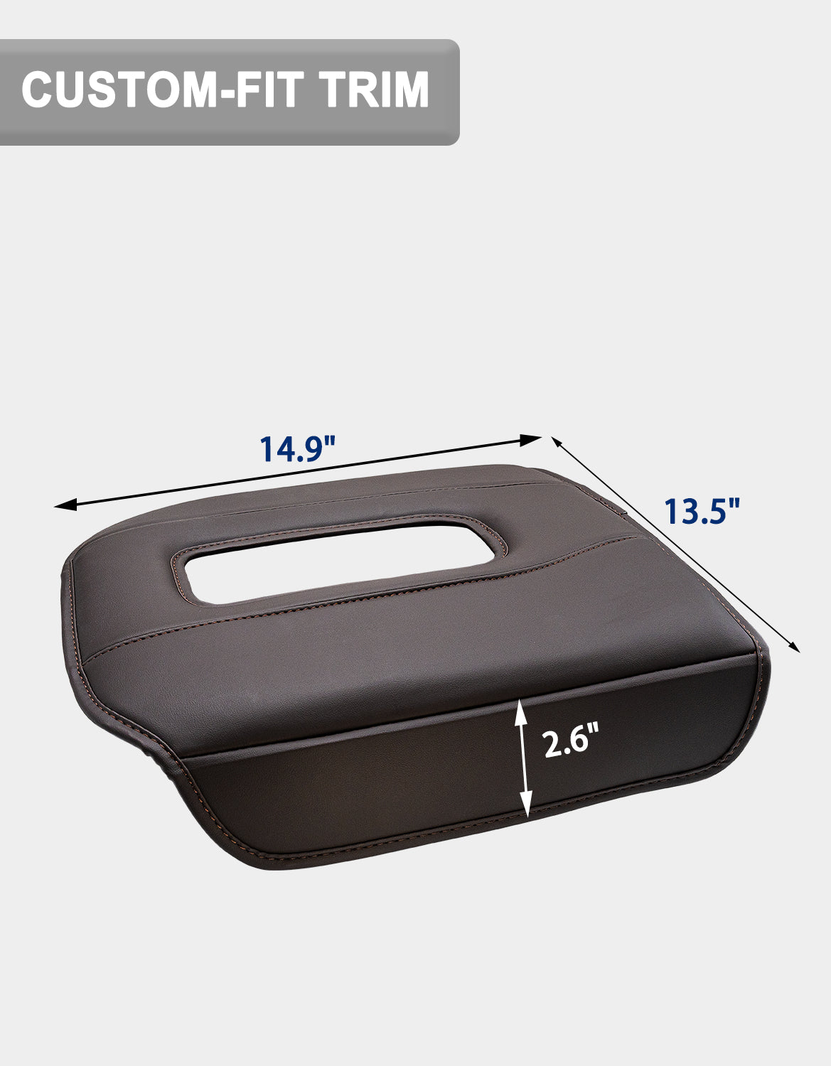 Thick Version Center Console Cushion Cover for Bucket Seat 2019-2026 GMC Sierra 1500 2500 3500,2019-2026 Chevy Silverado 1500 2500 3500, 2021-2026 Tahoe/Suburban/Yukon