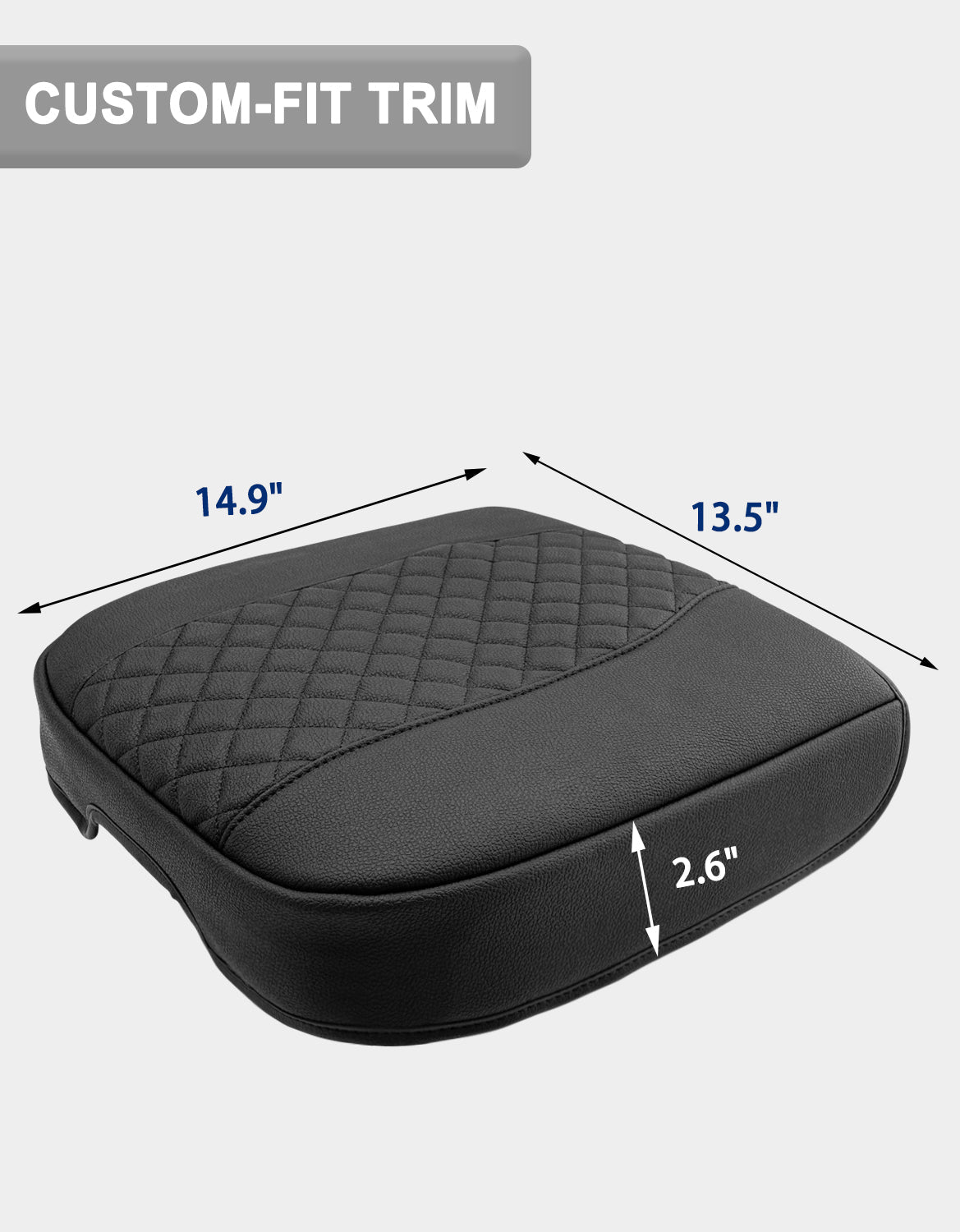 Thick Version Center Console Cushion Cover for  Bucket Seat 2019-2026 GMC Sierra 1500 2500 3500,2019-2026 Chevy Silverado 1500 2500 3500, 2021-2026 Tahoe/Suburban/Yukon