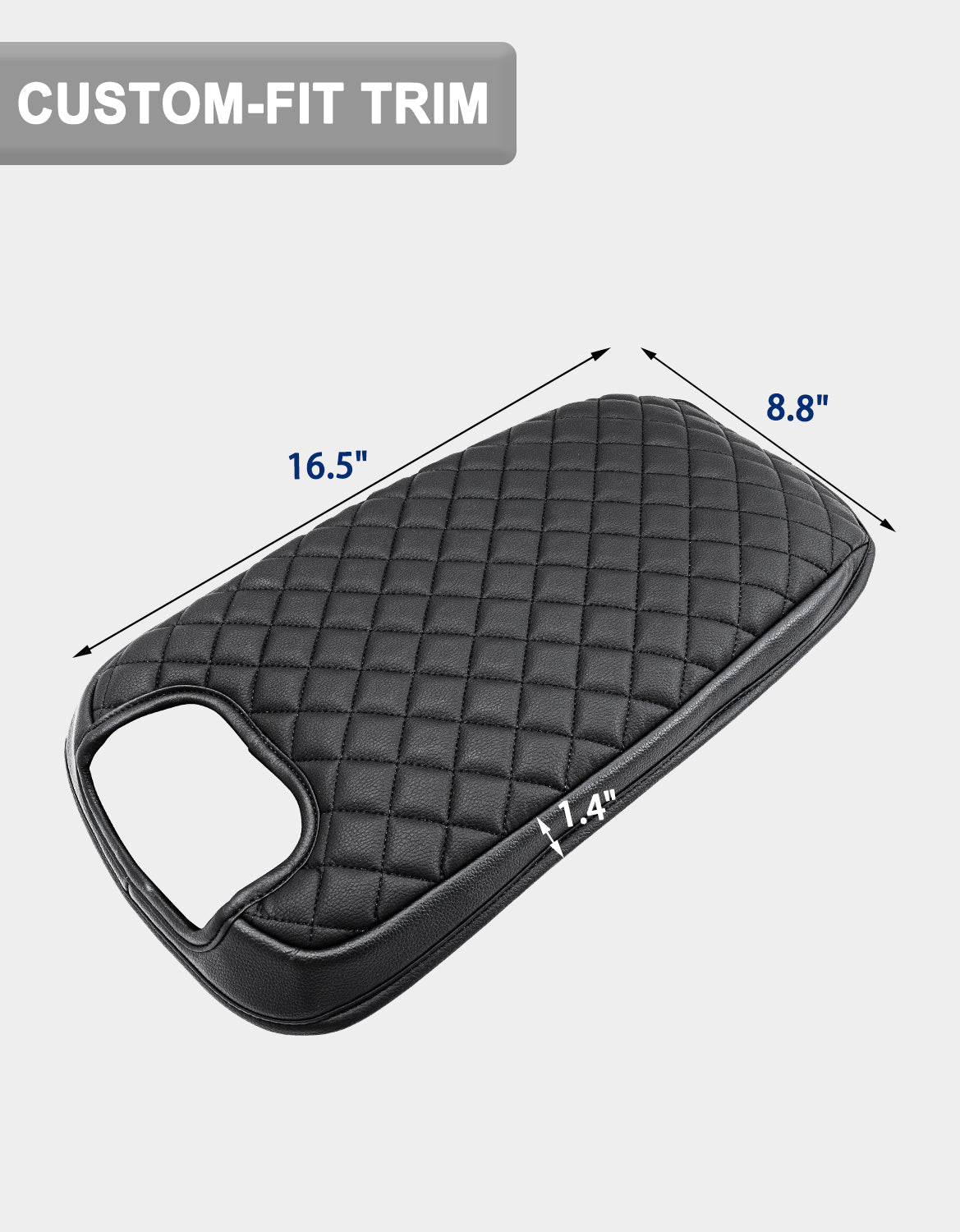 Center Console Armrest Cover for Bucket Seat 1999-2007 Ford F250 F350 F450 F550 Super Duty,2000-2008 Ford F650 Super Duty,1999-2007 Ford Excursion
